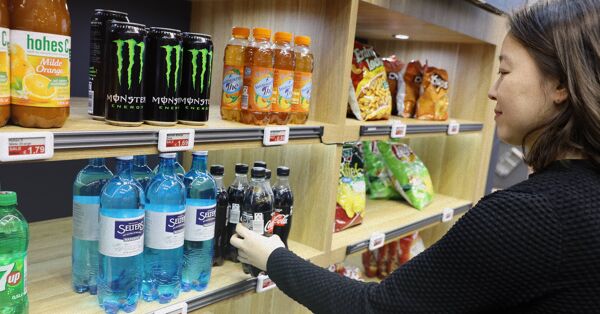Electronic shelf labels in the supermarket
